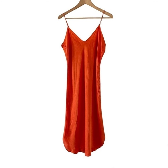 Nili Lotan Short Cami Dress in Burnt Orange - Picture 5 of 11